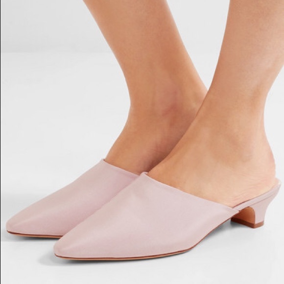 Mansur Gavriel Shoes - Mansur Gavriel Pink Rosa Faille Mule Slip On 41